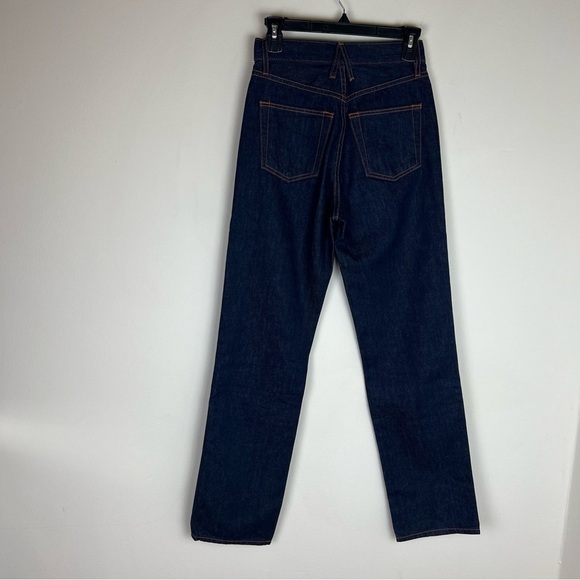 SLVRLAKE | London Jeans High Rise Straight Leg Dark Wash Size 25 - Picture 6 of 9